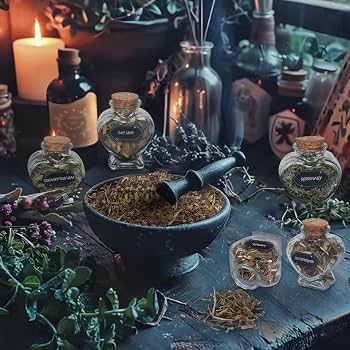 African Voodoo Altar Juju Jars & Mortar